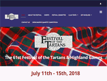 Tablet Screenshot of festivalofthetartans.ca